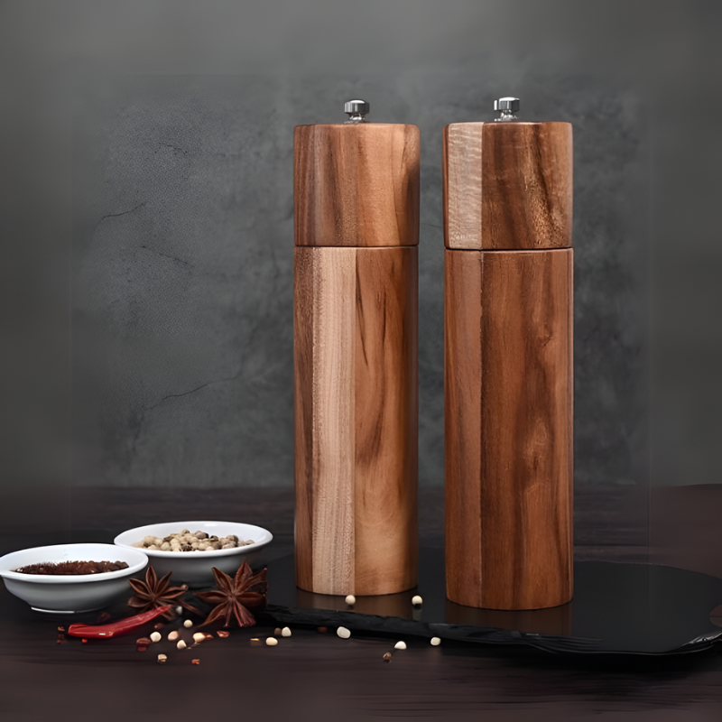 Modern Wood Spice Mill | Elegant Wooden Grinders