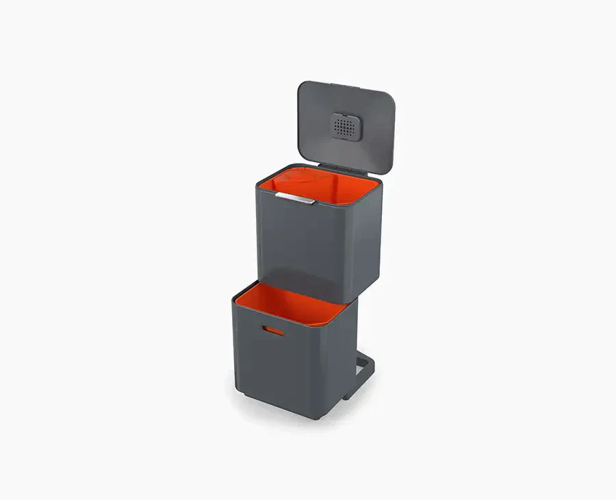 Max 60L Grey Waste & Recycling Bin